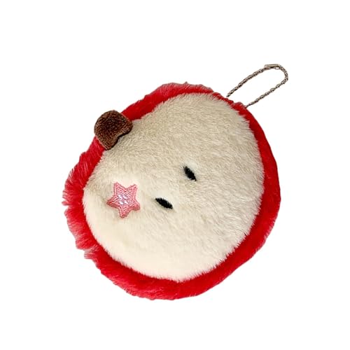 Weiche Fuzzy Obstmünze Geldbörse Kleine Reißverschlussbeutel Für Tasten Ohrhörer Kompakt Tragen Leichte Design Multi Purpose Plüsch Aufbewahrungstasche von XAGMODSHN