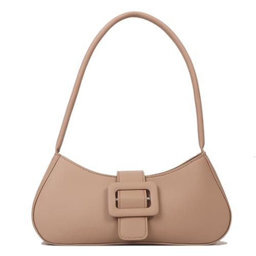 XAGMODSHN 2024 Neue Unterarmtasche Schultertaschen Leder Handtasche Mode Achsel Mode Quadrat, khaki, One Size von XAGMODSHN