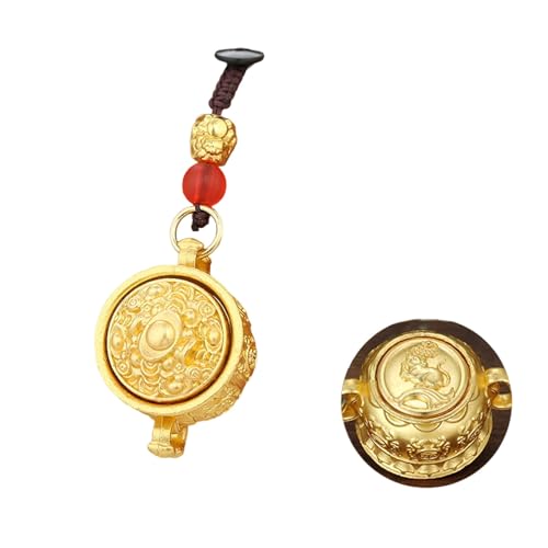 XAGMODSHN Authentischer Tier-Anhänger, Schlüsselanhänger, Ornament, der Wohlstand und Vermögen darstellt, aus feinem Metall, geeignet für alle Altersgruppen, Auto-Ornament-Halter von XAGMODSHN