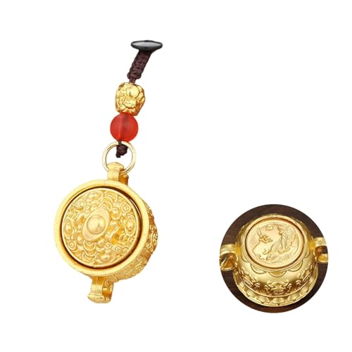 XAGMODSHN Authentischer Tier-Anhänger, Schlüsselanhänger, Ornament, der Wohlstand und Vermögen darstellt, aus feinem Metall, geeignet für alle Altersgruppen, Auto-Ornament-Halter von XAGMODSHN