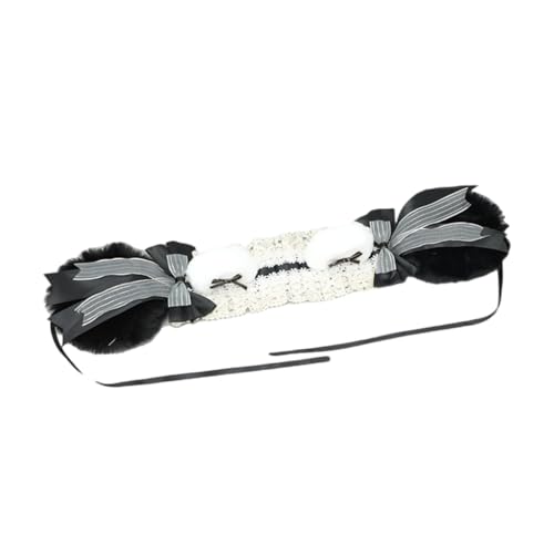 XAGMODSHN Bärenohren Anime Haarband mit Schleifen Spitze Stirnband Kopfschmuck Haarteil für Cosplay Party und tägliches Tragen Fotografie Requisiten XAGMODSHN Bärenohren Anime Haarband mit Schleifen Spitze Stirnband Kopfschmuck Haarteil für Cosplay Party und tägliches Tragen Fotografie Requisiten von XAGMODSHN