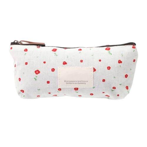 XAGMODSHN Canvas Bleistift Hülle Blumenbox Tragbare Stiftbeutel Schulbürovorräte Für Schüler Geräumiger Aufbewahrung Von Leinwand Bag Box Einfacher Stift Für Schulbüro von XAGMODSHN