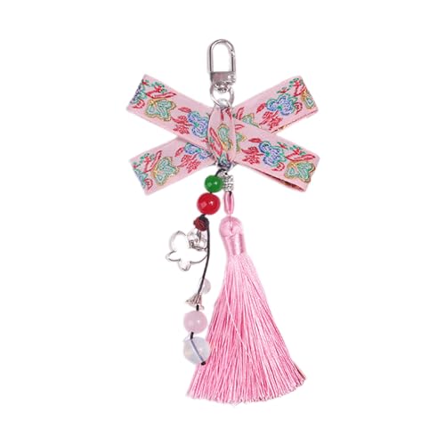 XAGMODSHN Chinesischer Stil Bowknot Schlüsselbund Anhänger Mit Quasten Einzigartige Bögen Perlen Keyring Frauen Bag Accessoire Für Modeliebhaber XAGMODSHN Chinesischer Stil Bowknot Schlüsselbund Anhänger Mit Quasten Einzigartige Bögen Perlen Keyring Frauen Bag Accessoire Für Modeliebhaber von XAGMODSHN