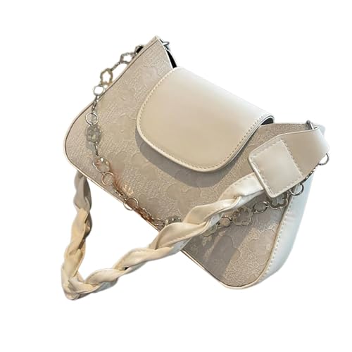 XAGMODSHN Damentasche Retro Achselkette Trendy Pendeln Geprägt Unterarm Große Kapazität Schulter Frauen Trendy Achsel Damen Retro Kette Große Kapazität Schulter, a, One Size von XAGMODSHN