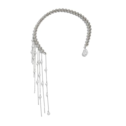 XAGMODSHN Elegante Quasten-Halskette mit verstellbarer Kette, leichtes Design für Damen, Modeschmuck, Kunstperlen-Akzente, as described, Legierung, Imitationsperle XAGMODSHN Elegante Quasten-Halskette mit verstellbarer Kette, leichtes Design für Damen, Modeschmuck, Kunstperlen-Akzente, as described, Legierung, Imitationsperle von XAGMODSHN
