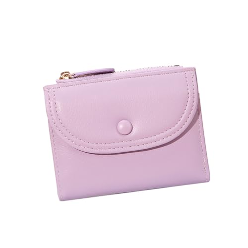 XAGMODSHN Frauen Kompakte Reißverschlüsse Um Brieftasche Mehrere Kartenschlitze Praktische PU Leder Leichtes Design Praktischer PU Reißverschluss Geldbeutel von XAGMODSHN