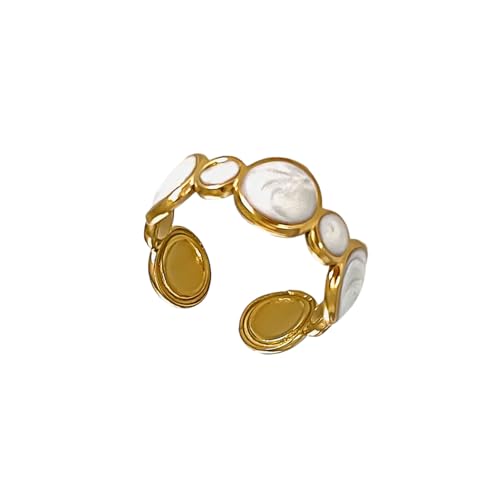 XAGMODSHN Geometrische Offene Ringe Handschmuck Fashion Finger Ringe Edelstahl Textur Geeignet Für Mode Enthusiasten Die Ein Verstellbarer Offener Präsentieren XAGMODSHN Geometrische Offene Ringe Handschmuck Fashion Finger Ringe Edelstahl Textur Geeignet Für Mode Enthusiasten Die Ein Verstellbarer Offener Präsentieren von XAGMODSHN