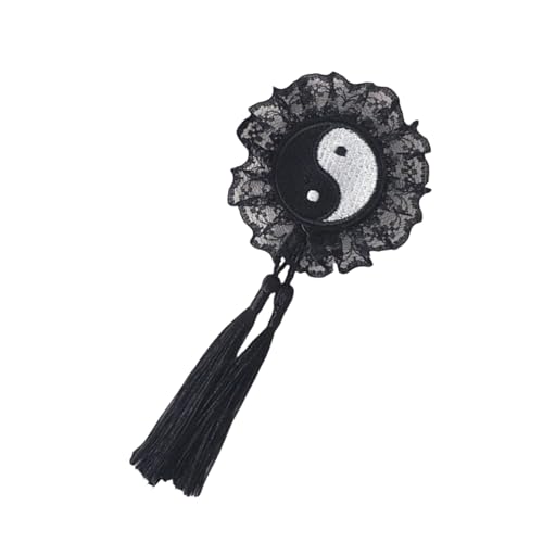 XAGMODSHN Haarspange mit Quasten für Damen und Mädchen, starker sicherer Clip, Pferdeschwanz-Halter, seitliche Haarspange für kulturelle Veranstaltungen von XAGMODSHN