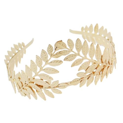 XAGMODSHN Handgefertigtes griechisches Haarband für Mädchen, Hexe, Kopfbedeckung, griechisches goldenes Blatt, für Maskeraden, Halloween, Hexenparty von XAGMODSHN