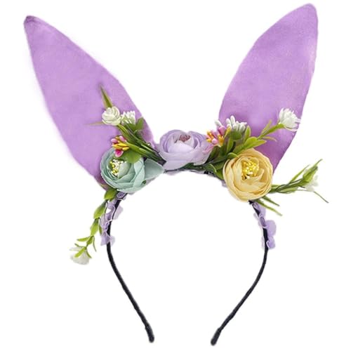 XAGMODSHN Lovely Bunnies Ohr-Stirnbänder, elastische Haarbänder, Weihnachten, Plüsch, Kaninchen, Haarreifen für Partys und Veranstaltungen von XAGMODSHN