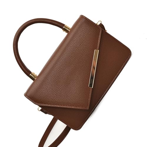 XAGMODSHN Mehrzweck Damen Crossbody Handtasche Mit Langem Verstellbarem Gurt Und Obergrenze PU Leder Umhängetasche Geldbeutel Kunstleder Crossbody Geldbörse von XAGMODSHN