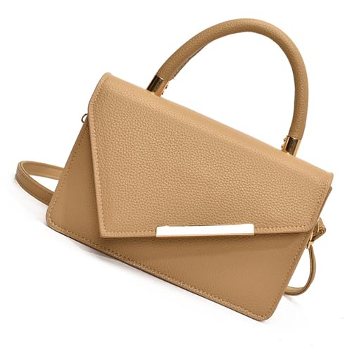 XAGMODSHN Mehrzweck Damen Crossbody Handtasche Mit Langem Verstellbarem Gurt Und Obergrenze PU Leder Umhängetasche Geldbeutel Kunstleder Crossbody Geldbörse von XAGMODSHN