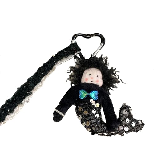 XAGMODSHN Mehrzweck Pailletten Meerjungfrau Schlüsselbund Tragbare Geschenke Für Trendige Mädchen Multifunktionaler Bag Ornament Täglich Lässiger Gebrauch von XAGMODSHN