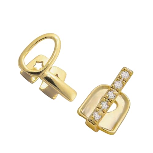 XAGMODSHN Messing Elektroplated Edelstahl Körperschmuck 1 9 Cm Doppelton Langhantel Leichtes Raffinierte Zähne Durch Piercing Für Männer Frauen Gold Silber Zahnzahnbrücke von XAGMODSHN