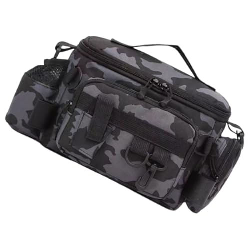 XAGMODSHN Outdoor-Angelausrüstungstasche, Rucksäcke, wasserdicht, mehrere Taschen, Aufbewahrungstasche für Angelausrüstung, große Kapazität, lange Schultertasche, a von XAGMODSHN
