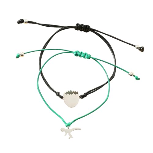 XAGMODSHN Passende Armbänder mit Dinosaurier-Eiern, symbolisieren Wachstum und Bindung für Muttertag von XAGMODSHN