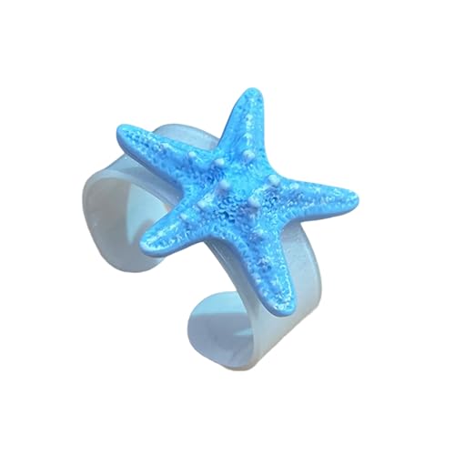 XAGMODSHN Stilvoller Seestern, tragbar, für Ausflüge am Meer, modischer Schmuck, Statement-Schmuckstücke, Mode für Damen, Einheitsgröße, Wie beschrieben von XAGMODSHN