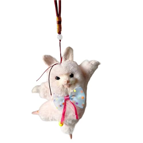 XAGMODSHN Tanzender Schlüsselanhänger, Cartoon-Hasen-Schlüsselanhänger, Ornament, stilvoller Taschenanhänger, handgefertigt, Plüsch-Dekoration für Taschen, Schlüsselanhänger XAGMODSHN Tanzender Schlüsselanhänger, Cartoon-Hasen-Schlüsselanhänger, Ornament, stilvoller Taschenanhänger, handgefertigt, Plüsch-Dekoration für Taschen, Schlüsselanhänger von XAGMODSHN