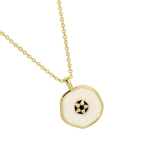 XAGMODSHN Trendige Unisex-Halskette aus Metall und Stahl, sportliches Design, Kugel-Anhänger, modischer Schmuck für legere Mode, Unisex-Sportschmuck für Damen und Herren, Einheitsgröße, Wie XAGMODSHN Trendige Unisex-Halskette aus Metall und Stahl, sportliches Design, Kugel-Anhänger, modischer Schmuck für legere Mode, Unisex-Sportschmuck für Damen und Herren, Einheitsgröße, Wie von XAGMODSHN