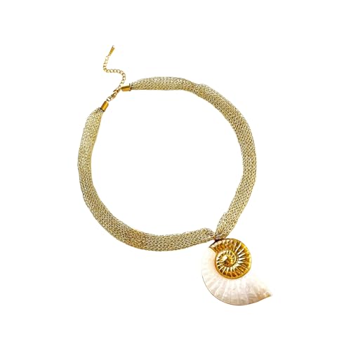 XAGMODSHN Trendy Blattdesign Edelstahl Halskette Sonne/Muschel Charme Anhänger Weiche Strickkettenzubehör Für Tägliche Verschleißtäglicher Täglicher Verschleiß Statement Schmuck Schmuck XAGMODSHN Trendy Blattdesign Edelstahl Halskette Sonne/Muschel Charme Anhänger Weiche Strickkettenzubehör Für Tägliche Verschleißtäglicher Täglicher Verschleiß Statement Schmuck Schmuck von XAGMODSHN