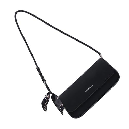 XAGMODSHN Unterarmtasche für Damen, Retro-Handtasche, passend für Achselhöhle, einfache Buchstaben-Schulter, trendiges Pendeln für den täglichen Gebrauch, Retro-Achselhöhle, PU-Leder, Pendeln von XAGMODSHN