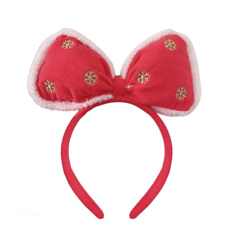XAGMODSHN Verstellbares Weihnachts-Schneeflocken-Haarband, Urlaub, Party, Versammlungen, Kopfbedeckung für Damen und Mädchen von XAGMODSHN