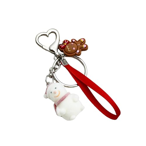 XAGMODSHN Weihnachtsgeister Strömen Schneemann Keychain Flocken Schneemannschlüsselringe Entzückendes Sammler Und Kinder von XAGMODSHN