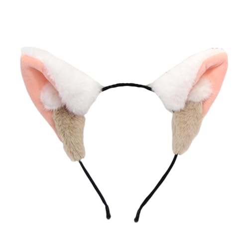 XAGMODSHN Welpe Cosplay Make-up Stirnband süße pelzige Kopfbedeckung Haarbänder Kopfbedeckung Pompons Haarbänder Geburtstag Party von XAGMODSHN