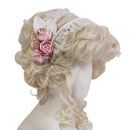 Zartes Stirnband, elegante Blume, plissiert, Spitzen-Form, Haarreif, Party, Kopfschmuck, Haarband für Damen, Frühling von XAGMODSHN