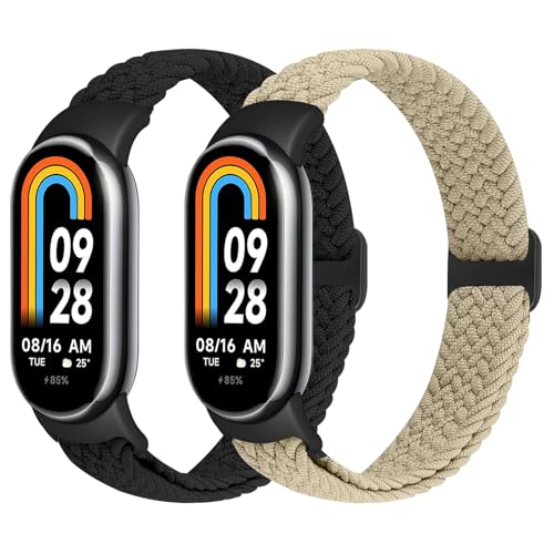 XANS Elastisches Geflochtenes Armband Kompatibel mit Xiaomi Smart Band 10/9/8, Verstellbare Dehnbare Nylon Armbänder Sport Ersatzarmband für Xiaomi Mi Band 10/9/8 Damen Herren XANS Elastisches Geflochtenes Armband Kompatibel mit Xiaomi Smart Band 10/9/8, Verstellbare Dehnbare Nylon Armbänder Sport Ersatzarmband für Xiaomi Mi Band 10/9/8 Damen Herren von XANS