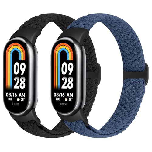 XANS Elastisches Geflochtenes Armband Kompatibel mit Xiaomi Smart Band 10/9/8, Verstellbare Dehnbare Nylon Armbänder Sport Ersatzarmband für Xiaomi Mi Band 10/9/8 Damen Herren XANS Elastisches Geflochtenes Armband Kompatibel mit Xiaomi Smart Band 10/9/8, Verstellbare Dehnbare Nylon Armbänder Sport Ersatzarmband für Xiaomi Mi Band 10/9/8 Damen Herren von XANS