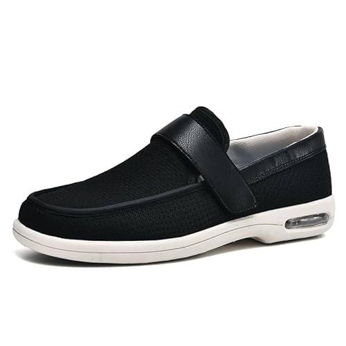 Diabetiker Schuhe Orthopädische Schuhe Luftpolster Mesh Diabetiker Turnschuhe Damen Sommer Sneaker Mit Luftkissen Weich Bequeme Slip on Walkingschuhe Sandalen,40 von XAOLPLH