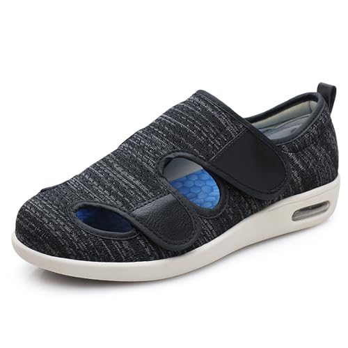 XAOLPLH Diabetiker Schuhe Für Geschwollene Füße, Air Cushion für geschwollene Füße älterer Diabetiker OrthopäDische Wide Hausschuhe, atmungsaktiv Orthopädische Damen Diabetes Schuhe XAOLPLH Diabetiker Schuhe Für Geschwollene Füße, Air Cushion für geschwollene Füße älterer Diabetiker OrthopäDische Wide Hausschuhe, atmungsaktiv Orthopädische Damen Diabetes Schuhe von XAOLPLH