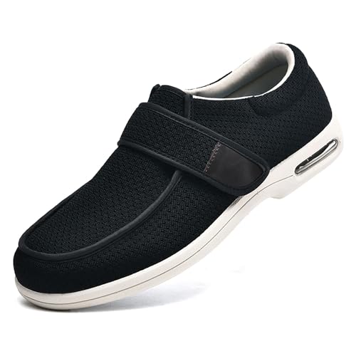 XAOLPLH Diabetiker Schuhe für Geschwollene Füße Senioren Schuhe Extra Weite Sportschuhe Damen Mit schluss rutschfest Atmungsaktive Herren Diabetiker Hausschuhe für Geschwollene Füße Senioren,40 von XAOLPLH