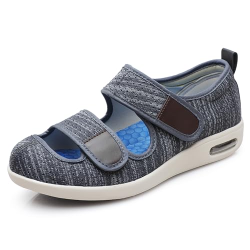 XAOLPLH Hallux Valgus Schuhe orthopädische Diabetiker Wanderschuhe Extrabreite Orthopädische Komfort Hausschuhe Verstellbar rutschfeste Slipper,37.5 XAOLPLH Hallux Valgus Schuhe orthopädische Diabetiker Wanderschuhe Extrabreite Orthopädische Komfort Hausschuhe Verstellbar rutschfeste Slipper,37.5 von XAOLPLH