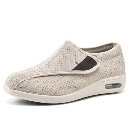 XAOLPLH Herren Diabetiker Hausschuhe Unisex Erwachsene Hausschuhe mit Breiter Breite Orthopädische Leichte Bequeme Freizeitschuhe Arthritis Ödem geschwollene Füße Schuhe Pantoffeln,38 von XAOLPLH