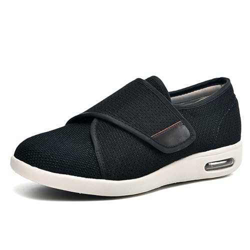 XAOLPLH Herren Diabetiker Hausschuhe Unisex Erwachsene Hausschuhe mit Breiter Breite Orthopädische Leichte Bequeme Freizeitschuhe Arthritis Ödem geschwollene Füße Schuhe Pantoffeln,47 von XAOLPLH