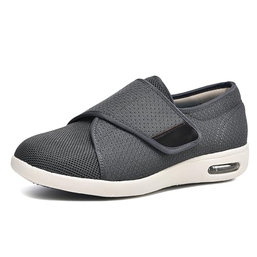 XAOLPLH Orthopädische Schuhe Atmungsaktiv mit Fußgewölbestütze Strick Freizeitschuhe Damen Mule Sneakers Damen Luftkissen Slip-On Orthopädische Diabetiker Wanderschuhe,37 von XAOLPLH
