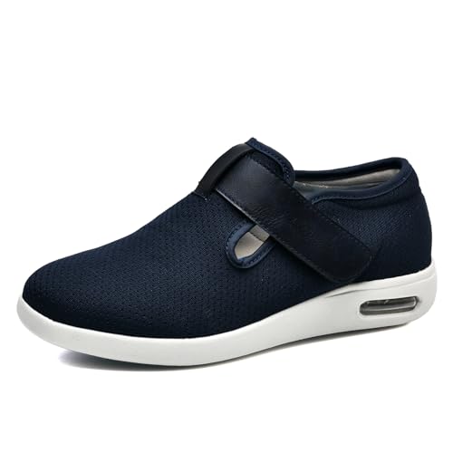 XAOLPLH Orthopädische Schuhe Atmungsaktiv mit Fußgewölbestütze Strick Freizeitschuhe Damen Mule Sneakers Damen Luftkissen Slip-On Orthopädische Diabetiker Wanderschuhe,44.5 von XAOLPLH