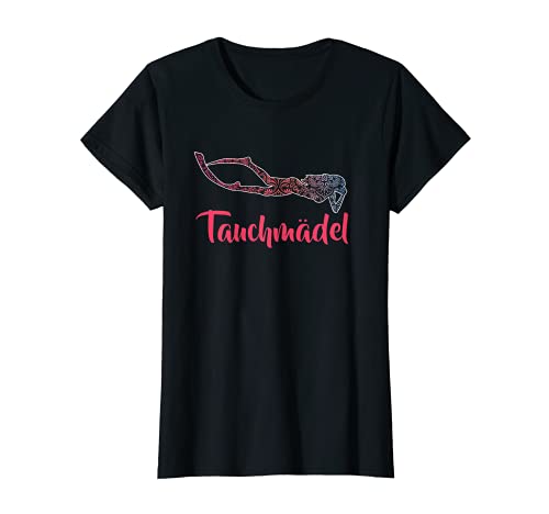 Damen Tauchmädel Taucherin Tauchen Freitauchen Apnoe Meer T-Shirt Damen Tauchmädel Taucherin Tauchen Freitauchen Apnoe Meer T-Shirt von XASTY Scuba Tauchen Freitauchen Apnoe Meer