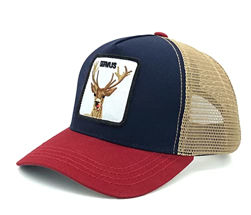 XAVER LUIS SERVUS - Trucker Cap - Patch gestickt - Baseballcap - mit Stickerei - Snapback – Hirsch - Deer - Truckercap - Bavarian - Bayern - rot blau beige Jäger XAVER LUIS SERVUS - Trucker Cap - Patch gestickt - Baseballcap - mit Stickerei - Snapback – Hirsch - Deer - Truckercap - Bavarian - Bayern - rot blau beige Jäger von XAVER LUIS