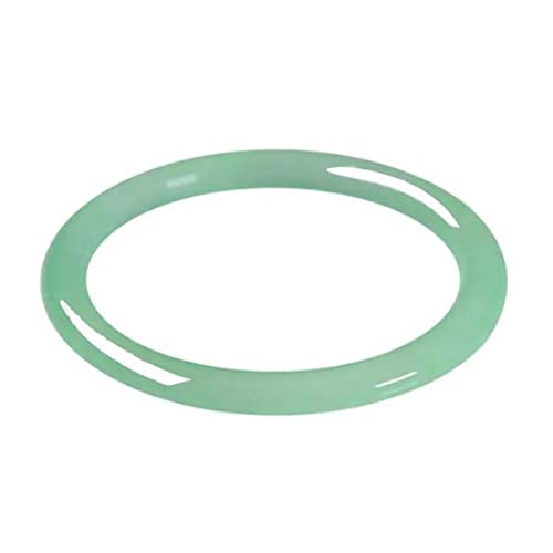 Armreif aus natürlicher Jade, hellgrüner Jade, dünnes, rundes Jade-Armband, mit Schmuckschatulle, 54–64 mm, 60 mm, 58 mm Armreif aus natürlicher Jade, hellgrüner Jade, dünnes, rundes Jade-Armband, mit Schmuckschatulle, 54–64 mm, 60 mm, 58 mm von XAWSOP