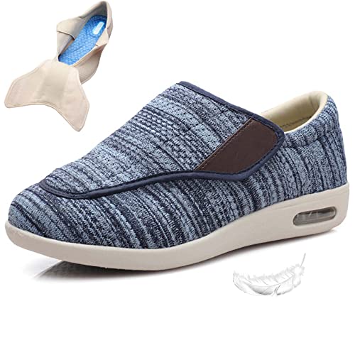 Damen-Wanderschuhe Mit Fußgewölbeunterstützung, Diabetische Ödeme, Plantarfasziitis, Arthritis, Geschwollene Füße, Mast Und Erweiterung, Schuhe Für Ältere Menschen, Herren, 12,5 (Hellblau, Herren, 12 von XAoSCd