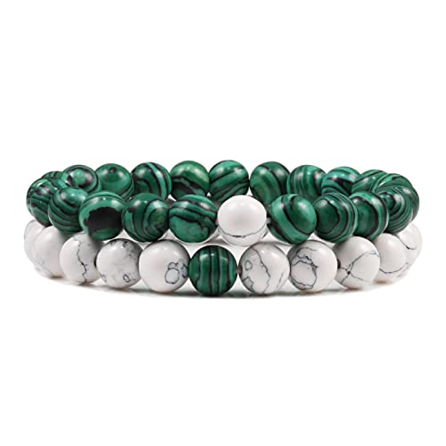 Klassische Paar Balance Armbänder Set Natürliche Tiger Auge Schwarz Lava Stein Perlen Armbänder Armbänder Armbänder Frauen Männer Yoga Energie Schmuck, stil 8 von XBOW