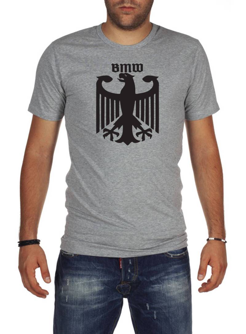 Bmw Bundesadler T-Shirt Grau Grün Neue Stil-Technik Bmw Bundesadler T-Shirt Grau Grün Neue Stil-Technik von XBrosApparel