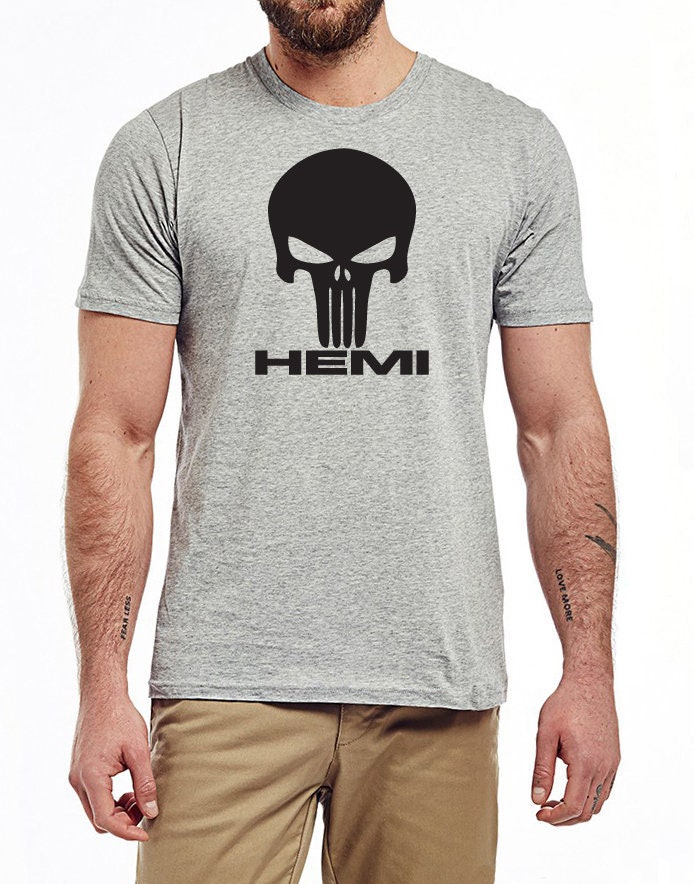 Hemi Skull T-Shirt Mopar Hellcat Ram Chrysler 300 Ladegerät Rt Srt 5.7L Punisher Neu Hemi Skull T-Shirt Mopar Hellcat Ram Chrysler 300 Ladegerät Rt Srt 5.7L Punisher Neu von XBrosApparel