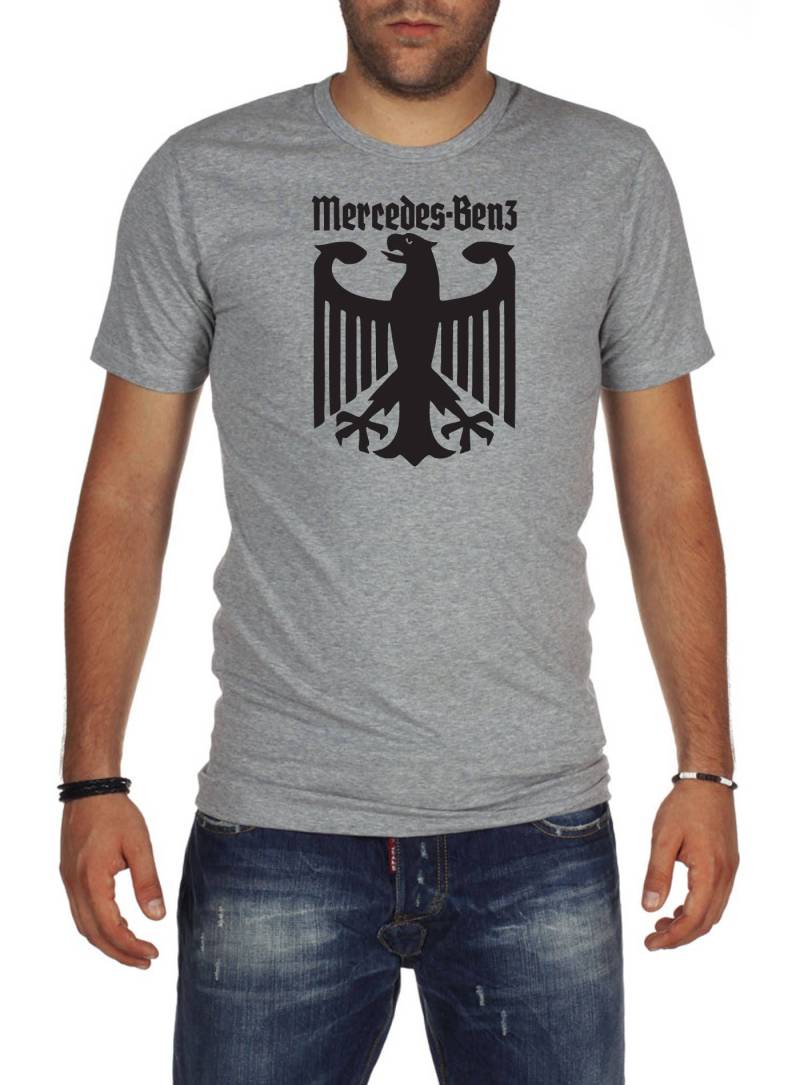Mercedes German Eagle T-Shirt Grau Grün Neuen Stil Engineering Benz Mercedes German Eagle T-Shirt Grau Grün Neuen Stil Engineering Benz von XBrosApparel
