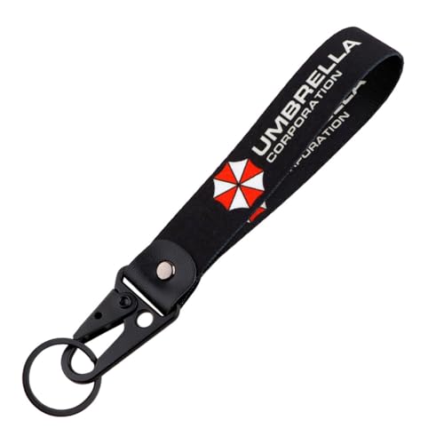 XCBW Auto Schlüsselband- Resident Evil Umbrella Corp. Hand Lanyard Anhänger Schwarz XCBW Auto Schlüsselband- Resident Evil Umbrella Corp. Hand Lanyard Anhänger Schwarz von XCBW