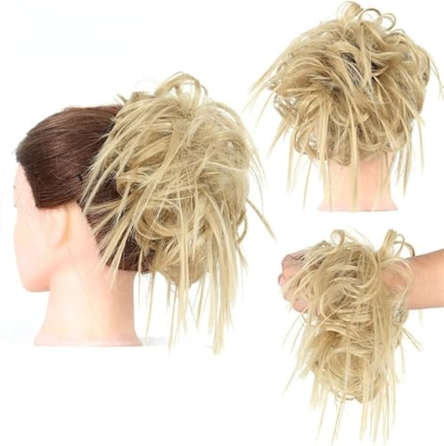 Kunsthaar Pferdeschwanz unordentliches Haar Chignon-Haarverlängerung Brautfrisuren Damen-Pferdeschwanz Haarverlängerung Scrunchie elastisches Band Haar von XCHANJUN