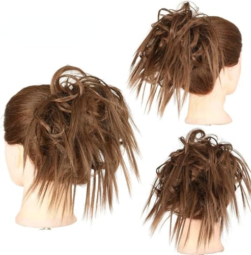 Kunsthaar Pferdeschwanz unordentliches Haar Chignon-Haarverlängerung Brautfrisuren Damen-Pferdeschwanz Haarverlängerung Scrunchie elastisches Band Haar Kunsthaar Pferdeschwanz unordentliches Haar Chignon-Haarverlängerung Brautfrisuren Damen-Pferdeschwanz Haarverlängerung Scrunchie elastisches Band Haar von XCHANJUN